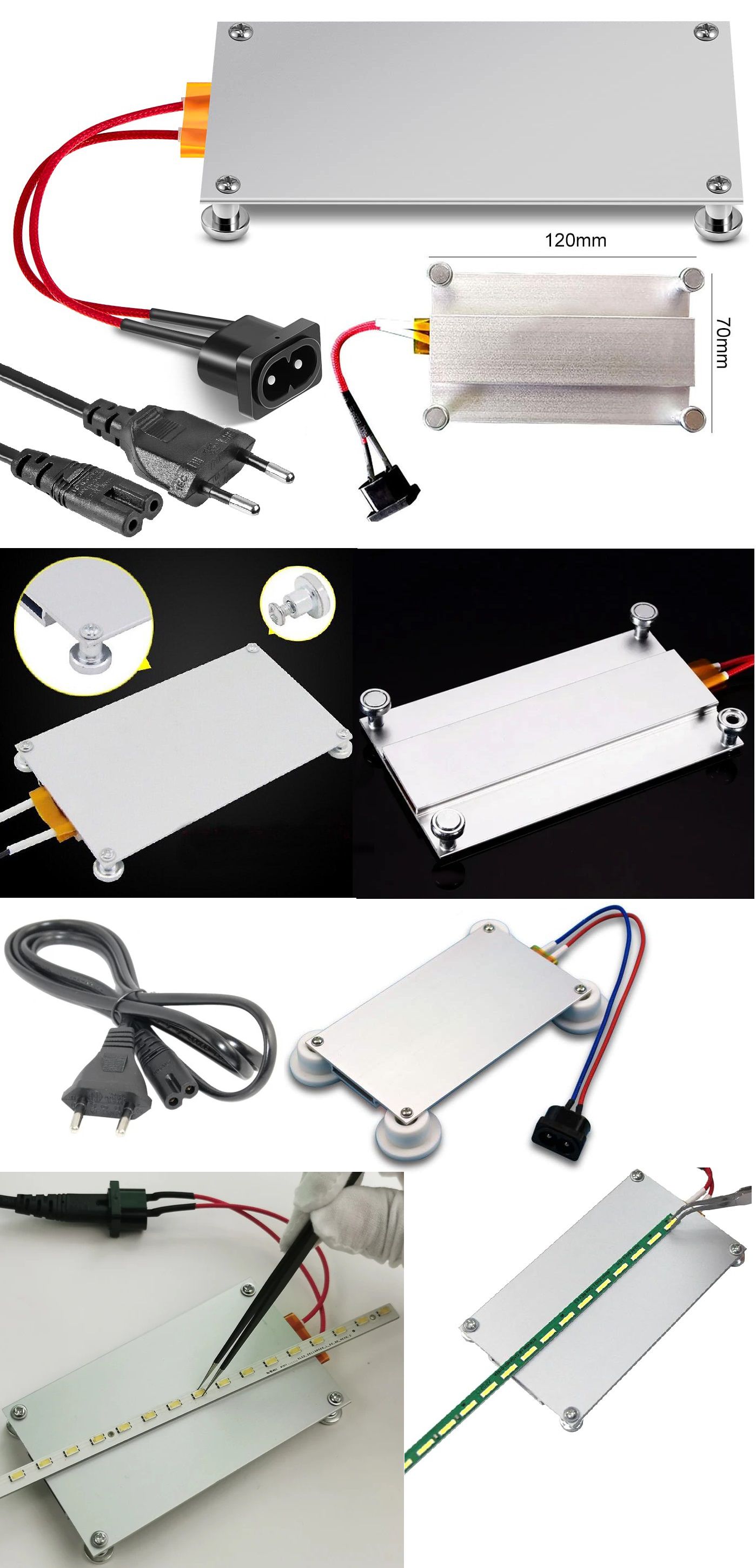 Placa de soldar 220v-300w-patas y cable